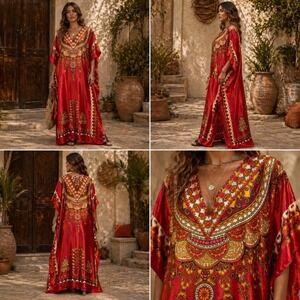 strapless open back dress Dara Scarlet Red Long Dress  Maison Safiyaa USA